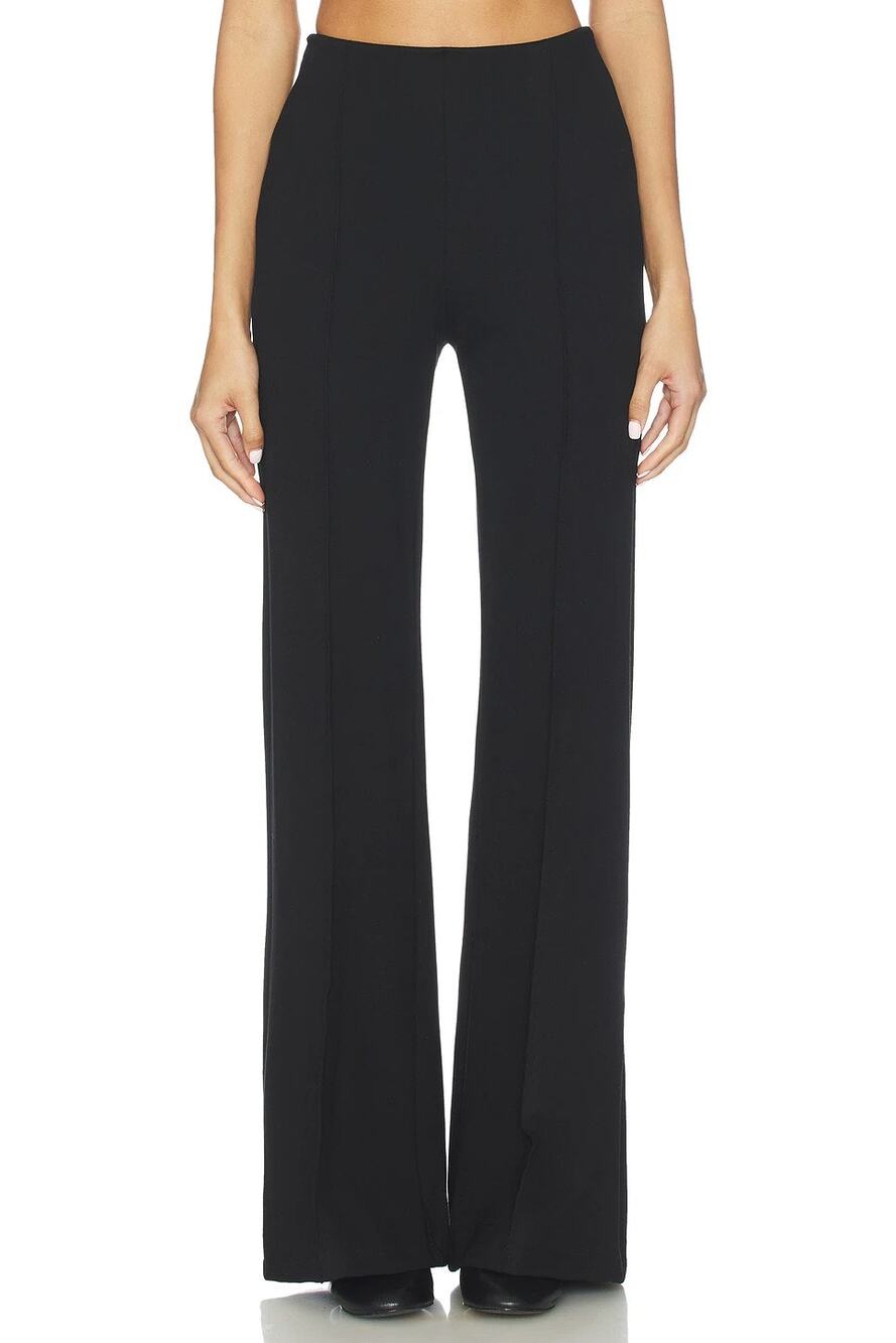 Leset Rio Trouser Pants Wide Leg High Waisted Pull On Minimalist Office Preppy S